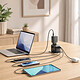 Avis VENTION Adaptateur de Voyage Universel 4 Ports USB avec Câble USB-C Technologie GaN Noir