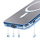 Acheter Avizar Coque pour Galaxy A57 Compatible Charge Qi avec Contour Diamant Strassé