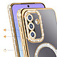 Avis Avizar Coque pour Galaxy A57 Compatible Charge Qi avec Contour Diamant Strassé