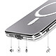 Acheter Avizar Coque pour Galaxy A57 Compatible Charge Qi avec Contour Diamant Strassé