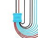 MAANT Câble de Démarrage pour iPhone 6 à 16 Pro Max Modèle M076 Anti-obstruction Bleu / Rouge pas cher