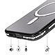 Acheter Avizar Coque pour Galaxy A57 Compatible Charge Qi avec Contour Diamant Strassé