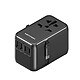 VENTION Adaptateur de Voyage Universel 4 Ports USB avec Câble USB-C Technologie GaN Noir pas cher