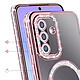 Avis Avizar Coque pour Galaxy A57 Compatible Charge Qi avec Contour Diamant Strassé