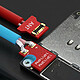 Avis MAANT Câble de Démarrage pour iPhone 6 à 16 Pro Max Modèle M076 Anti-obstruction Bleu / Rouge