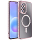 Avizar Coque pour Galaxy A57 Compatible Charge Qi avec Contour Diamant Strassé - Coque pour Samsung Galaxy A57 compatible Qi offrant une protection robuste contre les impacts et les rayures du quotidien