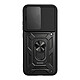 Avizar Coque pour Oppo A6 Pro avec Bague Support et Cache Caméra Coulissant Protection renforcée certifiée MIL-STD-810G contre chocs et chutes pour Oppo A6 Pro