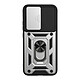 Avizar Coque pour Oppo A6 Pro avec Bague Support et Cache Caméra Coulissant - Protection renforcée certifiée MIL-STD-810G contre chocs et chutes pour Oppo A6 Pro