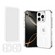 Evetane Coque iPhone 16 Pro Max Antichoc compatible Magsafe + 2 Protections écran et 2 protections Objectif Caméra Coque iPhone 16 Pro Max Antichoc compatible Magsafe + 2 Protections écran et 2 protections Objectif Caméra