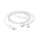 Mayaxess Écouteurs Filaires USB-C avec Micro intégré pour Xiaomi 14T Blanc Ces écouteurs offrent un son clair et équilibré pour écouter vos musiques et podcasts avec précision.