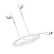 Mayaxess Écouteurs Filaires USB-C avec Micro intégré pour iPhone 16 / 16 Pro / 16 Pro Max / 16 Plus Blanc Ces écouteurs offrent un son clair et équilibré pour écouter vos musiques et podcasts avec précision.