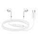 Mayaxess Écouteurs Filaires USB-C pour Samsung Galaxy A53 avec Micro intégré Blanc Ces écouteurs offrent un son clair et équilibré pour écouter vos musiques et podcasts avec précision.