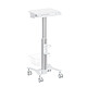 KIMEX 120-0051 Chariot pour appareils médicaux, hauteur réglable 80-120cm