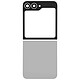 Clappio Kit Vitre Arrière Supérieure et Inférieure pour Galaxy Z Flip 6 - Kit complet de vitres arrières supérieure et inférieure grise parfaitement compatible avec le Samsung Galaxy Z Flip 6
