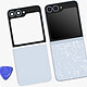 Acheter Clappio Kit Vitre Arrière Supérieure et Inférieure pour Galaxy Z Flip 6