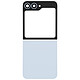 Clappio Kit Vitre Arrière Supérieure et Inférieure pour Galaxy Z Flip 6 Kit complet de vitres arrières supérieure et inférieure bleue parfaitement compatible avec le Samsung Galaxy Z Flip 6