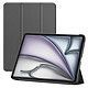 Avizar Étui pour iPad Air 13" 2025 avec Support Modulable Design Trifold Housse intégrale à clapet au design Trifold grise faite sur mesure pour habiller votre iPad Air 13" 2025