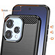 Avis Avizar Coque pour Oppo Reno 15 en Silicone Effet Carbone Texture Brossée