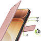 Avis Mayaxess Étui Portefeuille pour Honor 600 / 600 Pro avec Support Vidéo et Dragonne Rose gold