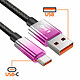 Avis LinQ Câble USB-C vers USB de Charge Rapide 48W avec Écran LED 1.2m Violet