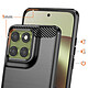 Avis Avizar Coque pour Moto G67 en Silicone Effet Carbone Texture Brossée