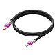LinQ Câble Lightning vers USB-C de Charge Rapide 35W avec Écran LED 1.2m Violet Un câble Lightning performant conçu pour assurer une recharge rapide Power Delivery de 35W pour vos appareils iPhone et iPad compatibles au quotidien