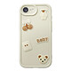 Avizar Coque pour iPhone 16e avec Motifs Nounours Kawaii en 3D et Contour Surélevé Coque kawaii crème avec décors 3D, conçue spécifiquement pour iPhone 16e