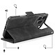 Acheter Avizar Étui Folio pour Honor 600 / 600 Pro Design Vintage avec Fonction Support Vidéo