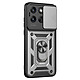 Avizar Coque pour Motorola Edge 70 Fusion avec Bague Support et Cache Caméra Coulissant Protection renforcée certifiée MIL-STD-810G contre chocs et chutes pour Motorola Edge 70 Fusion