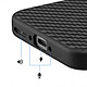 Acheter Abeel Coque pour Oppo Find X9 Compatible MagSafe / Qi2 Texturée Fibre de Carbone 6D Noir