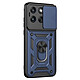 Avizar Coque pour Motorola Edge 70 Fusion avec Bague Support et Cache Caméra Coulissant - Protection renforcée certifiée MIL-STD-810G contre chocs et chutes pour Motorola Edge 70 Fusion