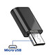Acheter Blue Star Mini Adaptateur USB-C vers Micro-USB pour Charge et Synchronisation Noir