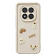 Avizar Coque pour Redmi Note 15 Pro 5G Motifs Nounours Kawaii en 3D et Contour Surélevé Coque kawaii crème avec décors 3D, conçue spécifiquement pour Xiaomi Redmi Note 15 Pro 5G