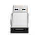 Blue Star Adaptateur USB-C Femelle vers USB 3.0 Mâle Haute Vitesse 5Gbps Argent pas cher