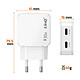 Avis LinQ Chargeur Secteur Universel Double Port USB-C 30W Charge Rapide Blanc