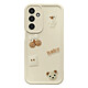 Avizar Coque pour Galaxy A26 avec Motifs Nounours Kawaii en 3D et Contour Surélevé Coque kawaii crème avec décors 3D, conçue spécifiquement pour Galaxy A26