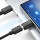Blue Star Adaptateur Convertisseur OTG Micro-USB Femelle vers USB-C Mâle Noir pas cher