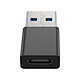 Blue Star Adaptateur USB-C Femelle vers USB 3.0 Mâle Haute Vitesse 5Gbps Noir pas cher