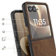 Avis Avizar Coque Clapet pour Motorola Razr 70 Ultra Protection Pliable Rigide Effet Cuir