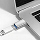 Blue Star Adaptateur OTG USB-C Mâle vers USB 3.0 Femelle Argent pas cher