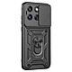Avizar Coque pour Motorola Edge 70 Fusion avec Bague Support et Cache Caméra Coulissant - Protection renforcée certifiée MIL-STD-810G contre chocs et chutes pour Motorola Edge 70 Fusion