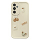 Avizar Coque pour Galaxy A16 avec Motifs Nounours Kawaii en 3D et Contour Surélevé Coque kawaii crème avec décors 3D, conçue spécifiquement pour Galaxy A16