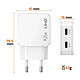 Avis LinQ Chargeur Secteur Universel Double Port USB-C 25W Power Delivery Blanc