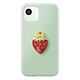 Avizar Coque pour iPhone 17e avec Motif Fraise en Relief 3D et Contour Surélevé Coque vert pastel pour iPhone 17e avec fraise décorative en relief 3D