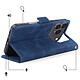 Acheter Avizar Étui Folio pour Honor 600 / 600 Pro Design Vintage avec Fonction Support Vidéo