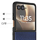 Avis Avizar Coque pour Motorola Razr 70 Ultra Effet Cuir Croco avec Écran Externe Dégagé