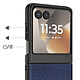 Avis Avizar Coque pour Motorola Razr 70 Effet Cuir Croco avec Écran Externe Dégagé