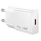 LinQ Chargeur Secteur Extra Plat avec Port USB-C Power Delivery 30W Blanc Recharge rapide et performante grâce à la technologie Power Delivery intégrée délivrant une puissance maximale de 30W.