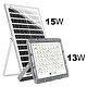 Avizar Projecteur LED 13W Extérieur 9000K avec Panneau Solaire 15W pas cher
