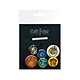 Harry Potter - Pack 6 badges Crests Pack de 6 badges Harry Potter, modèle Crests.